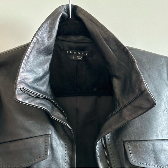THEORY Leather Jacket - Picture 3 of 10